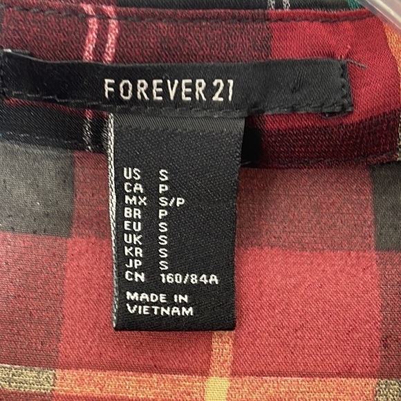 ❤️ 🆕 FOREVER 21 Button Down Top Size S - Picture 4 of 5
